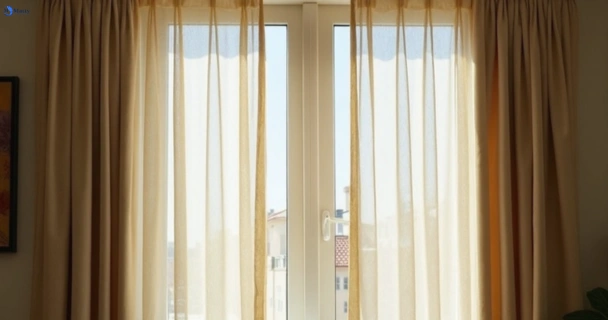 Dusty and dull curtains in bridgeman-downs before steam cleaning
